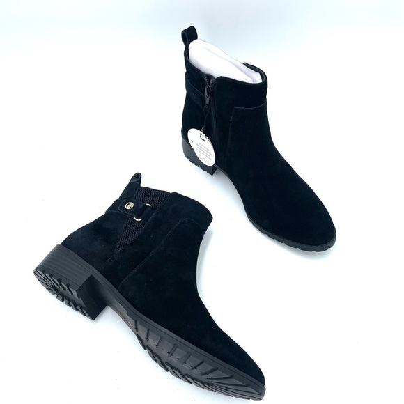 Giani Bernini Womens Eilee Suede Memory Foam Booties Black 9 Medium NIB! - Picture 6 of 17